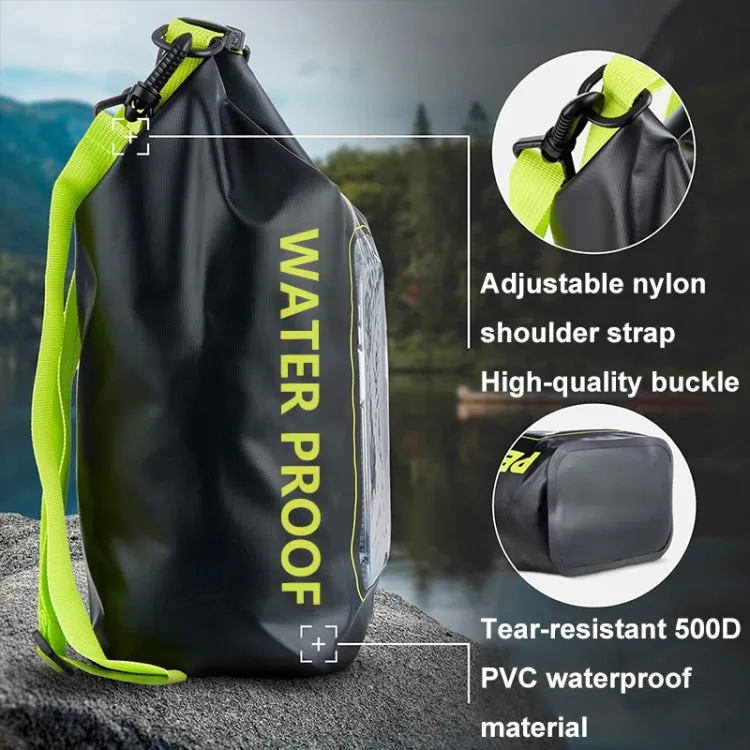 2 In 1 Outdoor Cycling Crossbody Phone Bag PVC Swimming IPX6 Waterproof Bag, Size: 2L(Green)