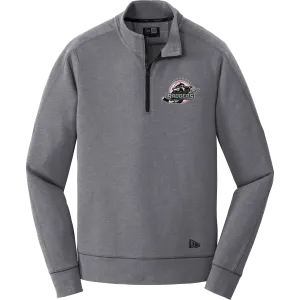 Allegheny Badgers New Era Tri-Blend Fleece 1/4-Zip Pullover