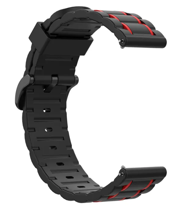 Amazfit GTR 2 Silicone Strap Tough (Black/Red)