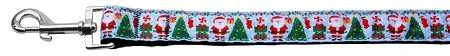 Aqua Santa Nylon Dog Leash 3-8 Inch Wide 6ft Long