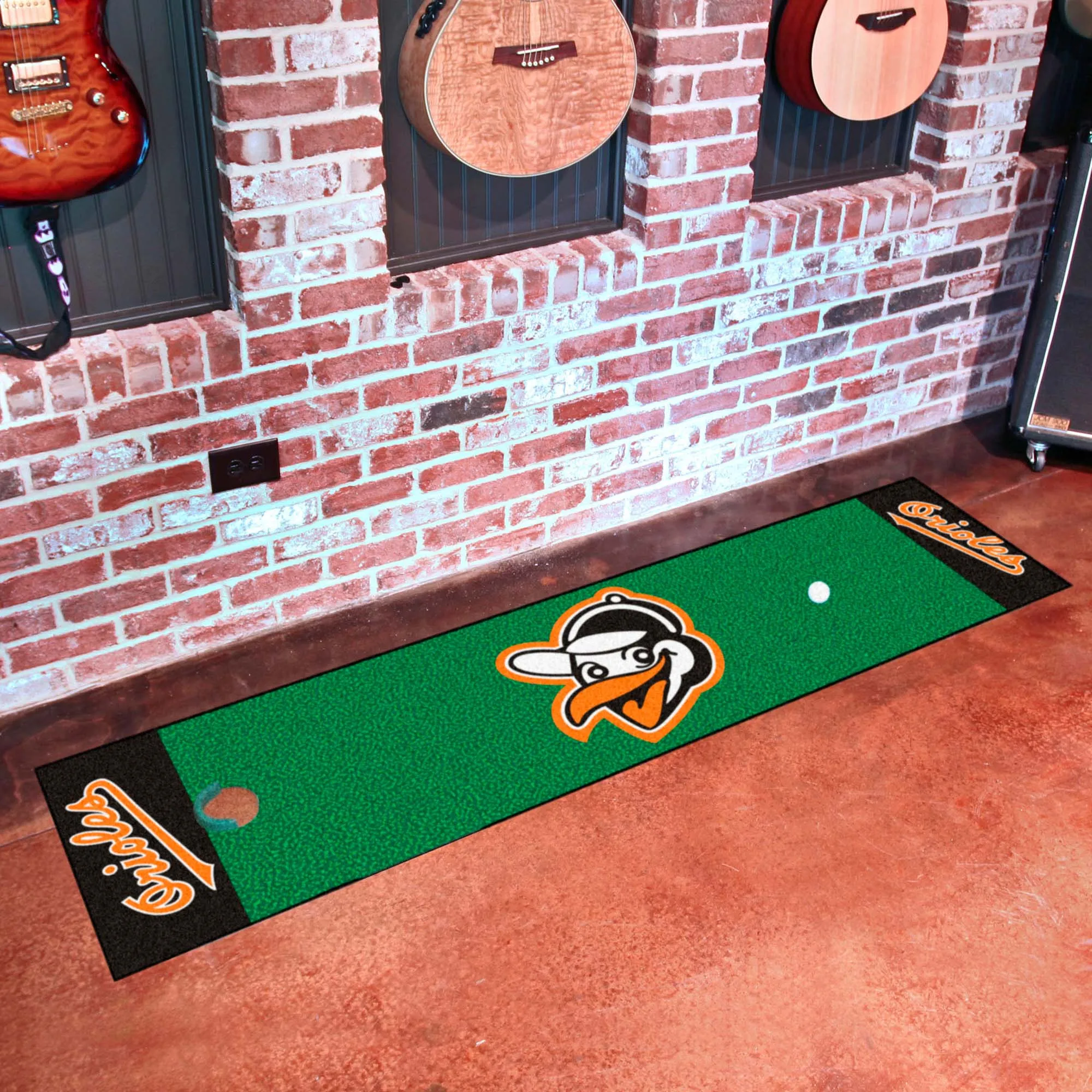 Baltimore Orioles Putting Green Mat - 1.5ft. x 6ft. 1954 Retro Logo