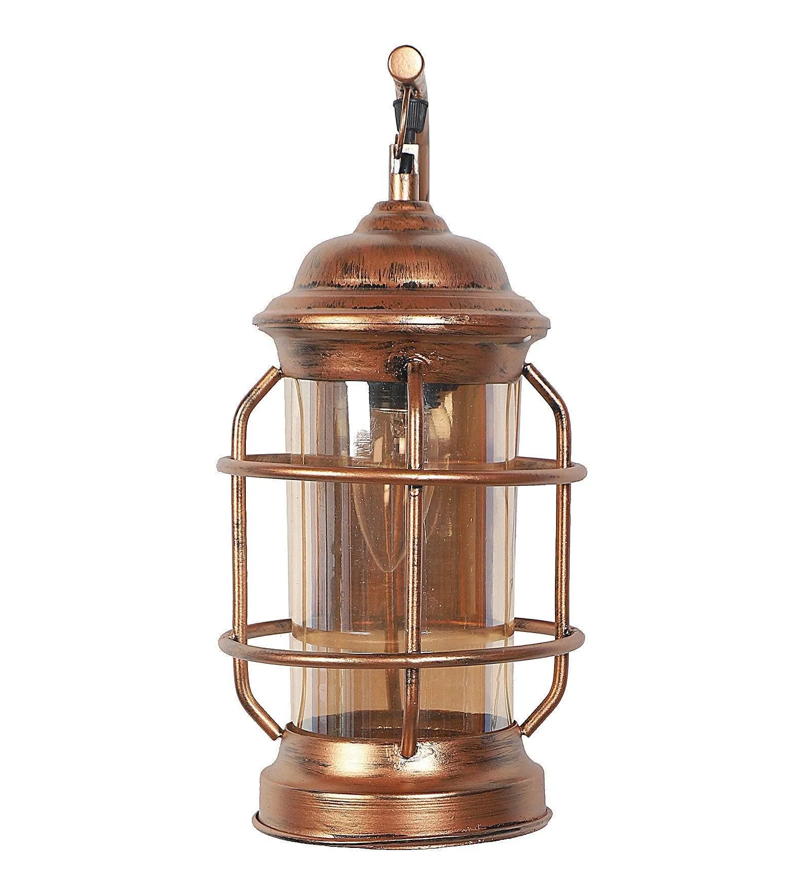 Beeso Copper Iron Lantern Wall Lamp Light For Indoor & Outdoor Decor