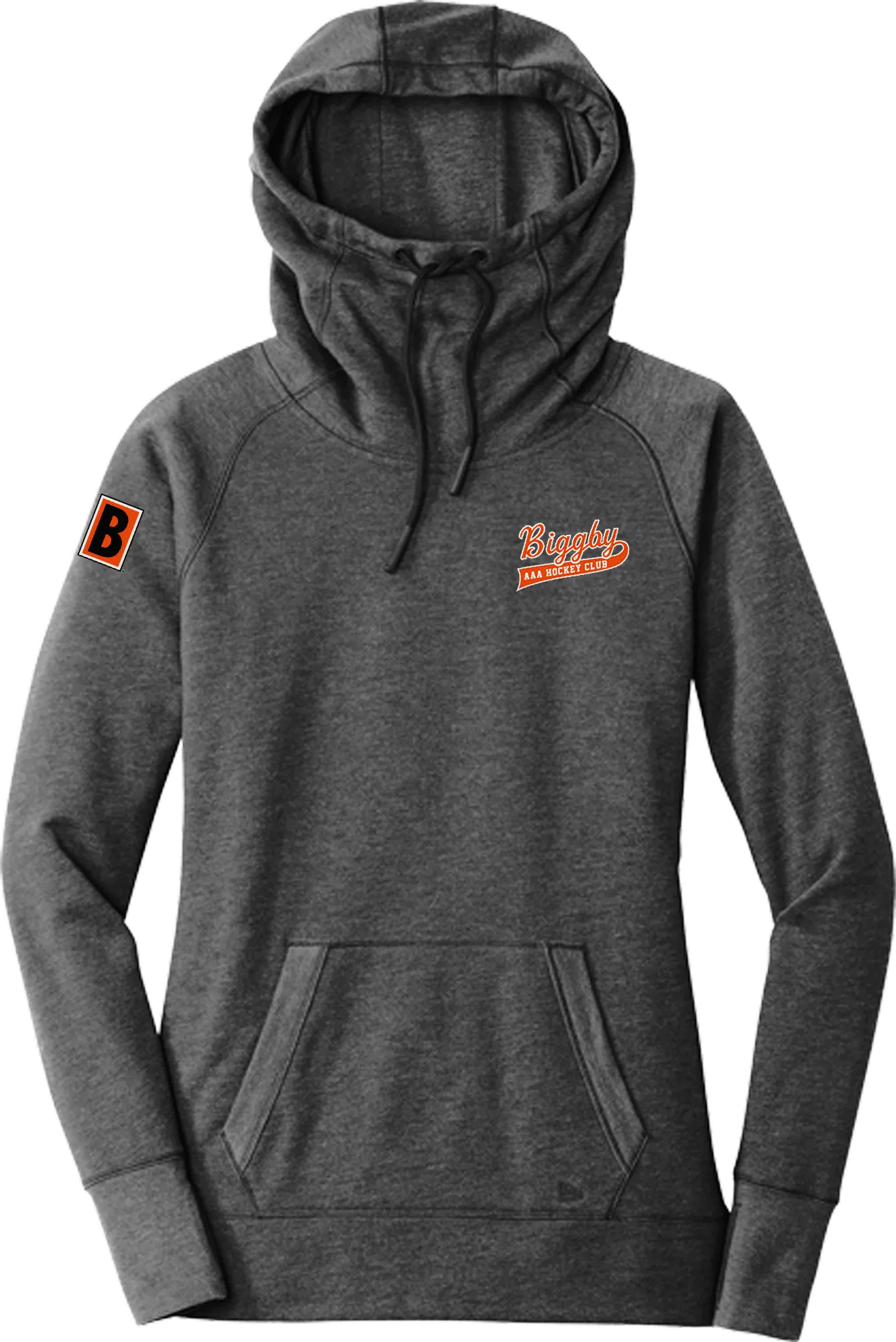 Biggby Coffee AAA New Era Ladies Tri-Blend Fleece Pullover Hoodie