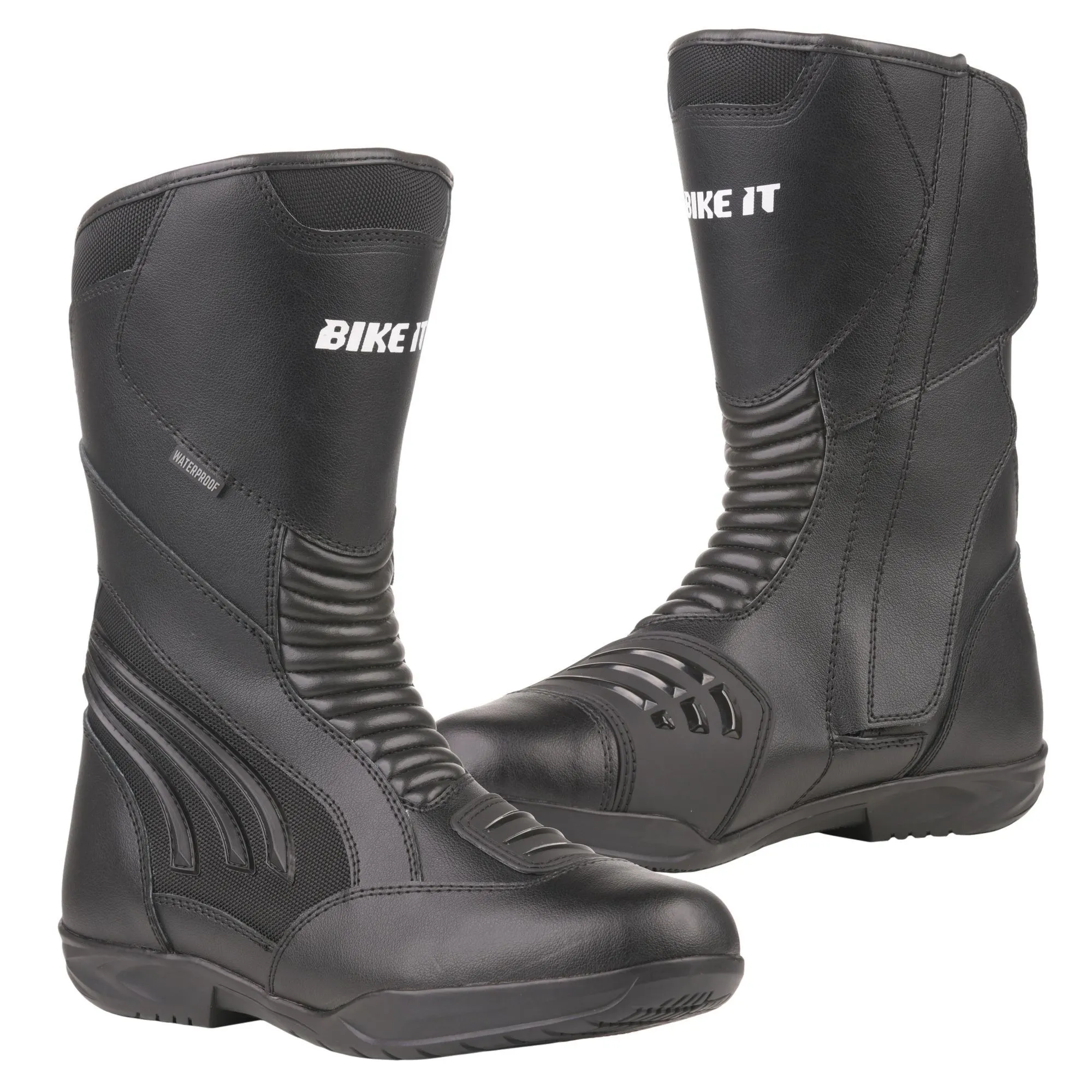 Bikeit Burhou CE Waterproof Sports touring Boots - Black