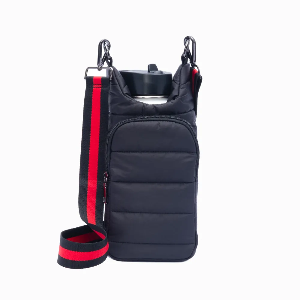 Black Matte HydroBag® with Red/Black Strap