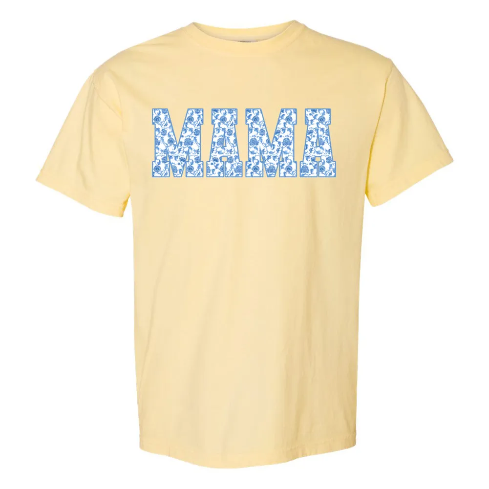 'Blue & White Chinoiserie Mama' T-Shirt