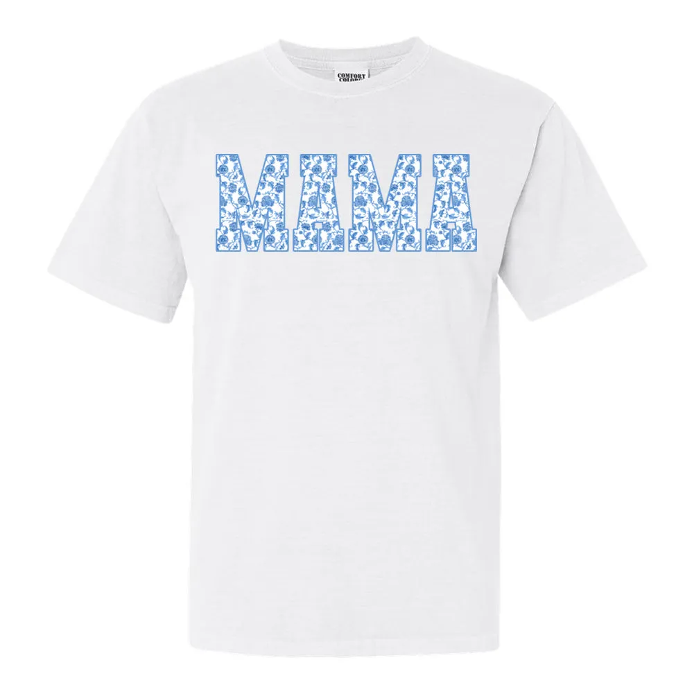 'Blue & White Chinoiserie Mama' T-Shirt