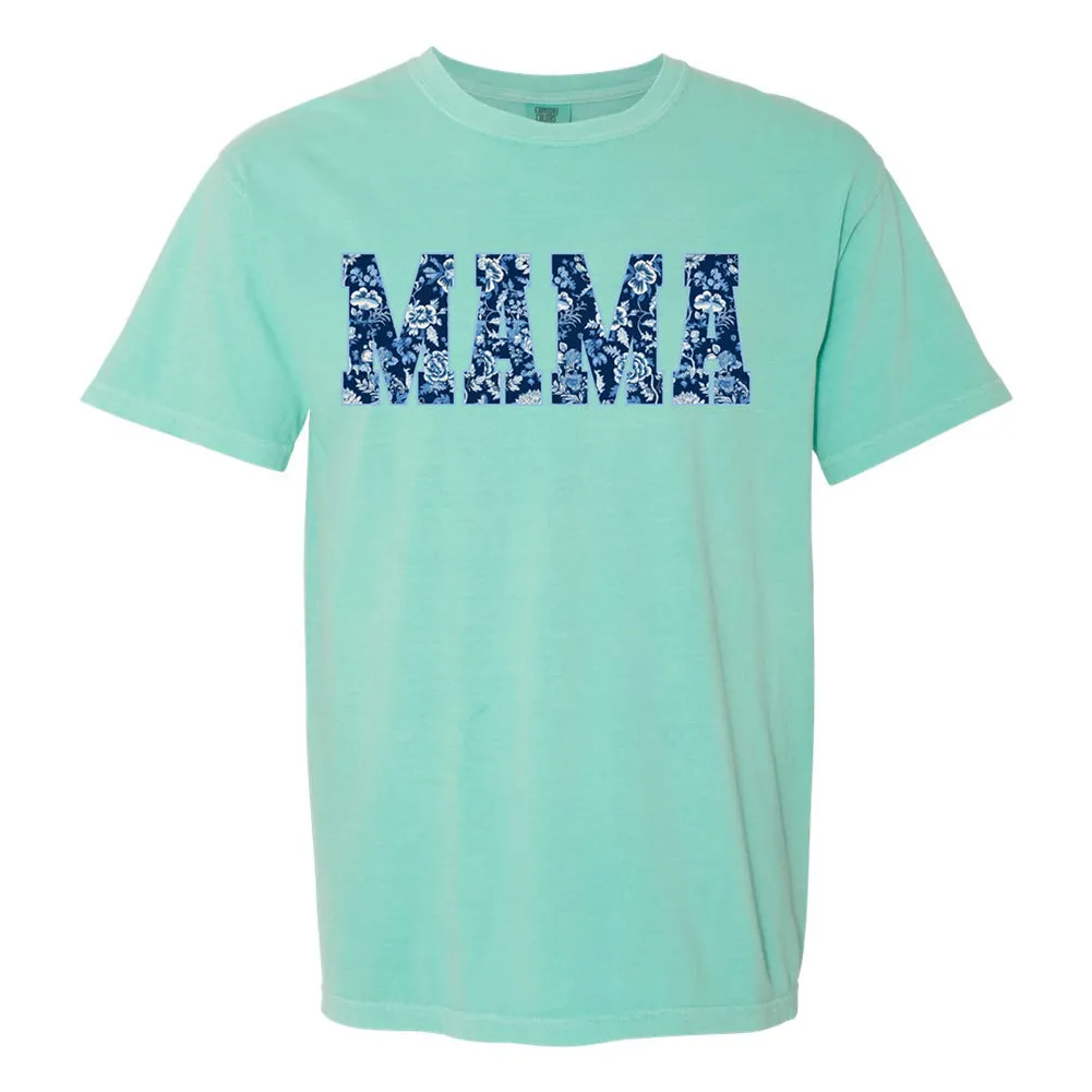 'Blue & White Chinoiserie Mama' T-Shirt