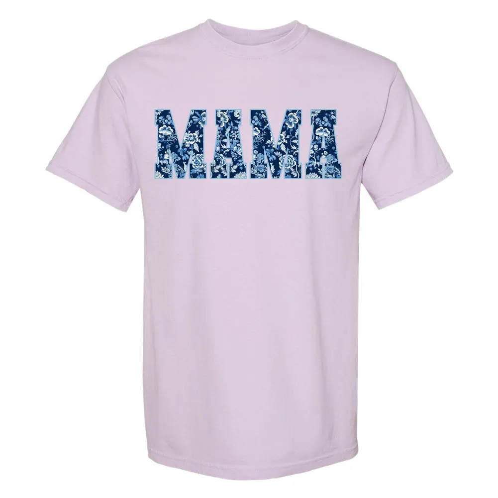 'Blue & White Chinoiserie Mama' T-Shirt