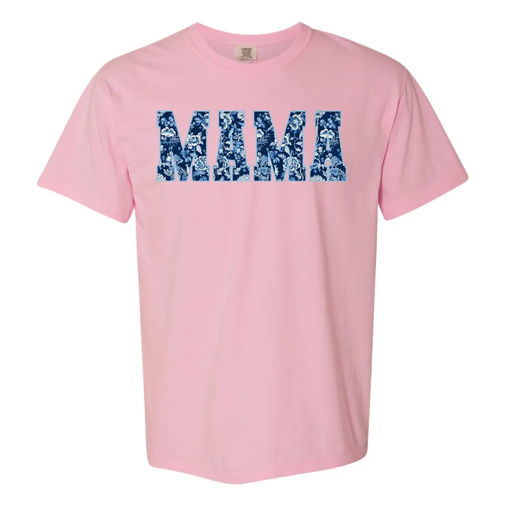 'Blue & White Chinoiserie Mama' T-Shirt