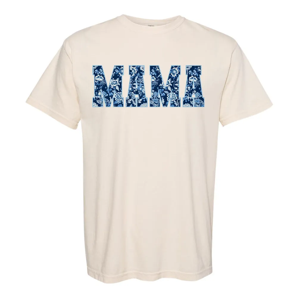 'Blue & White Chinoiserie Mama' T-Shirt