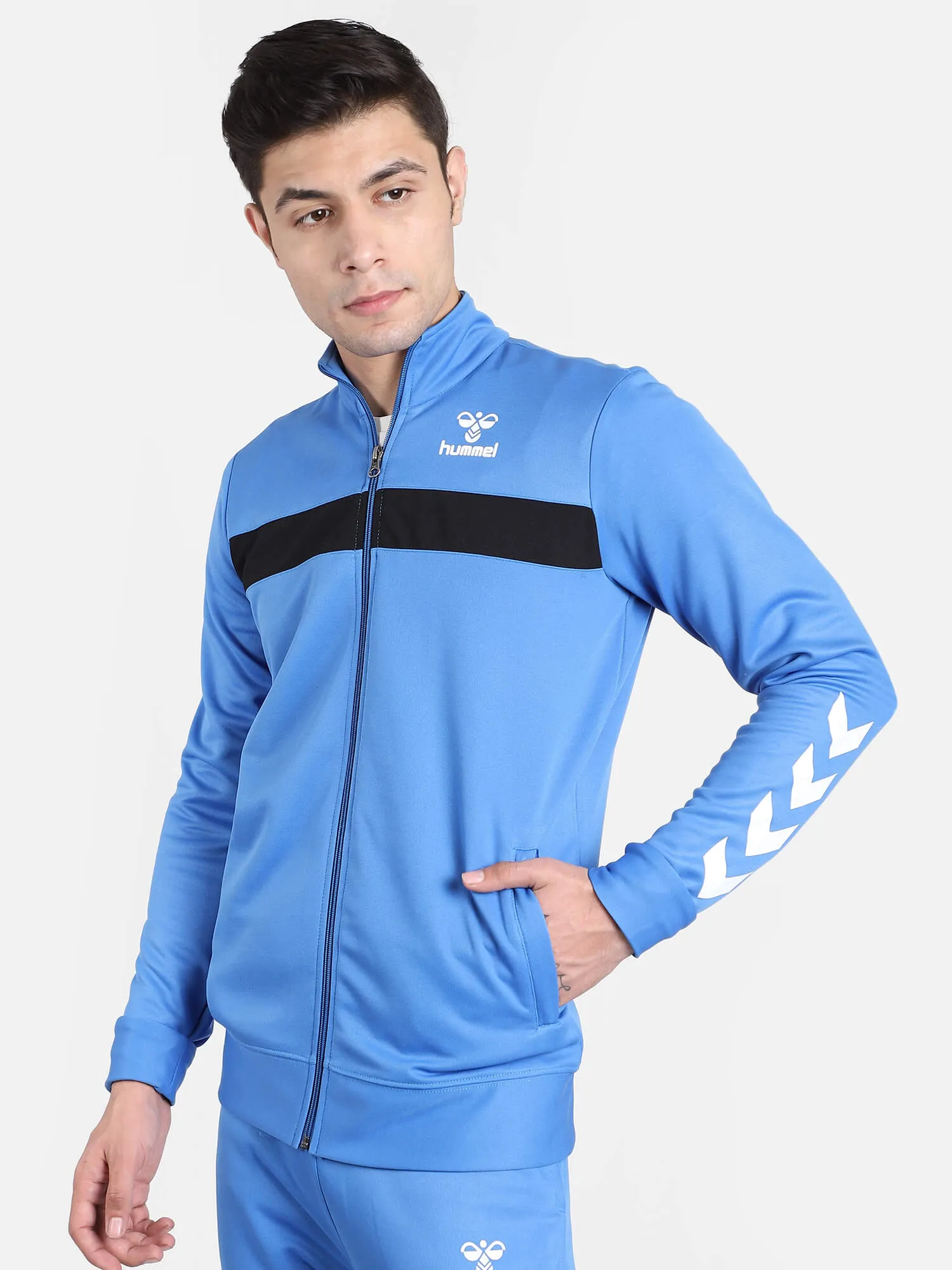 Blue Breeze Polyester Track Jacket