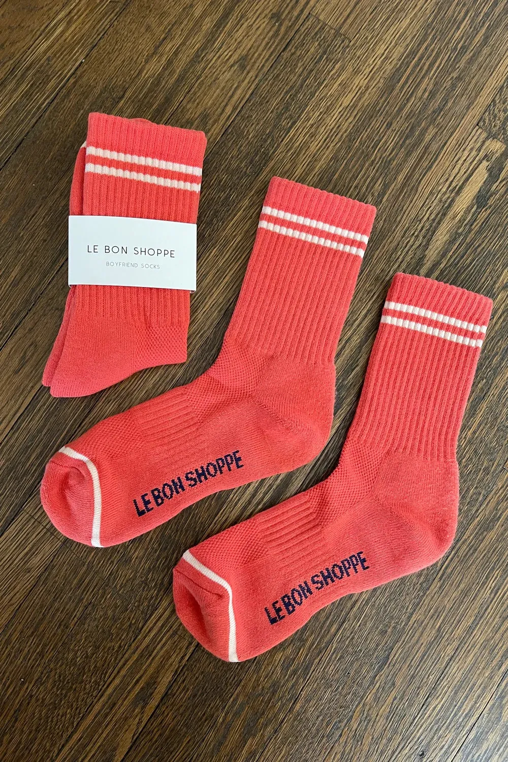 Boyfriend Socks (Coral)