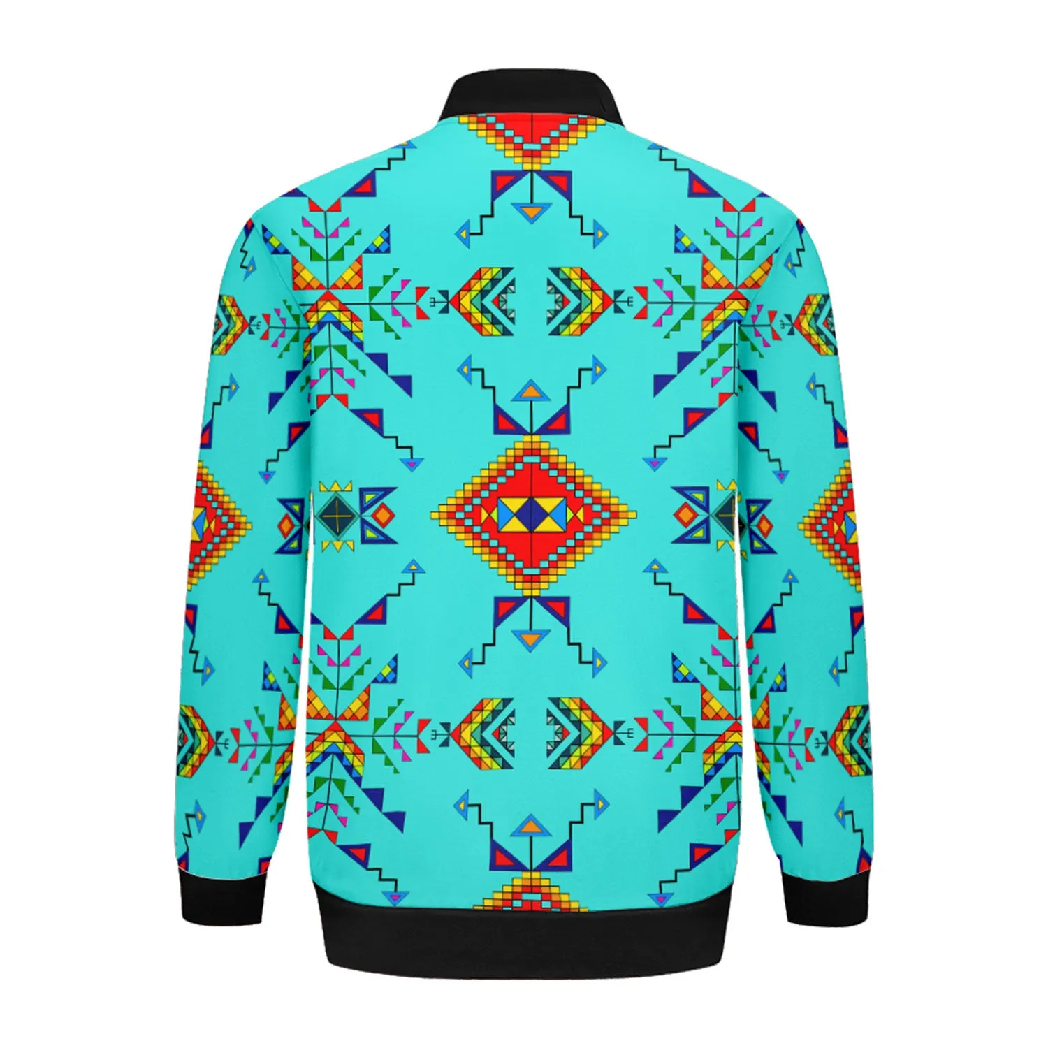 Buffalo Jump Turquoise Zippered Collared Lightweight Jacket