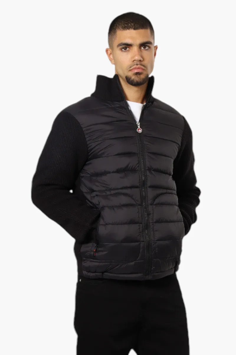 Canada Weather Gear Sweater Knit Polyfill Lightweight Jacket - Black