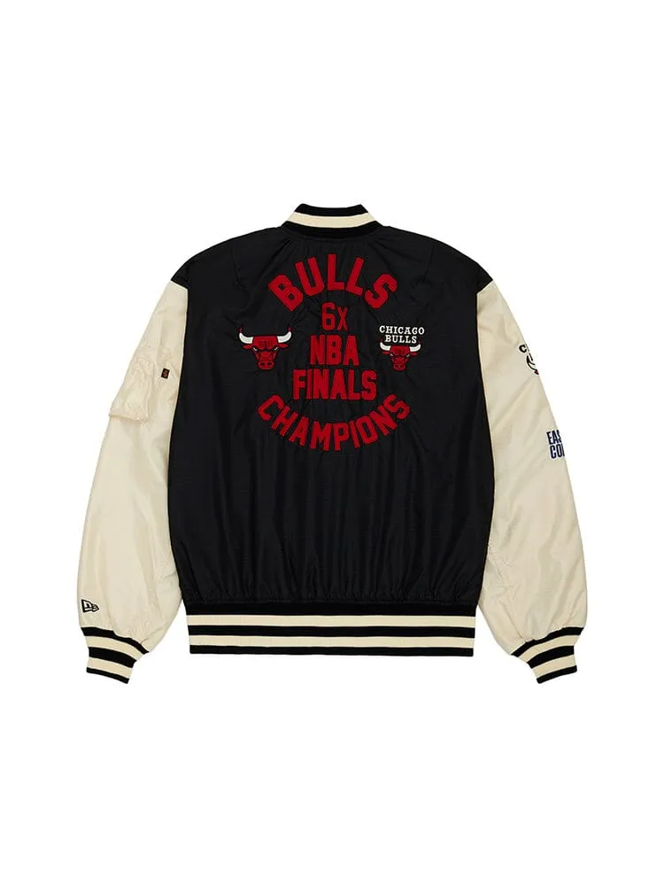 CHICAGO BULLS X ALPHA X NEW ERA L-2B BOMBER JACKET