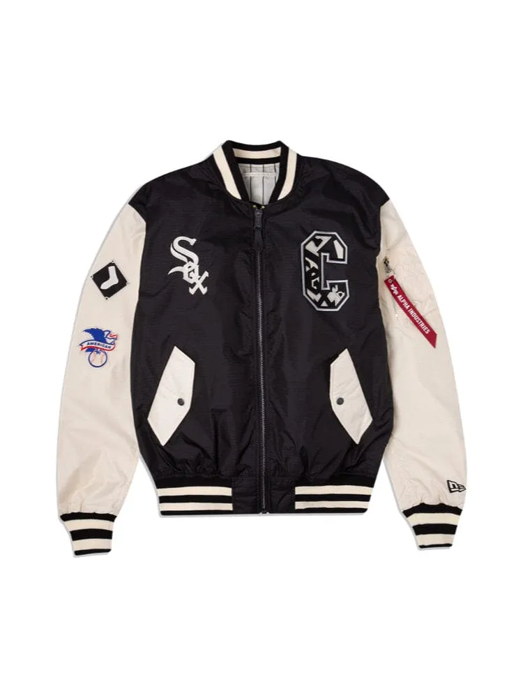 CHICAGO WHITE SOX X ALPHA X NEW ERA L-2B BOMBER JACKET