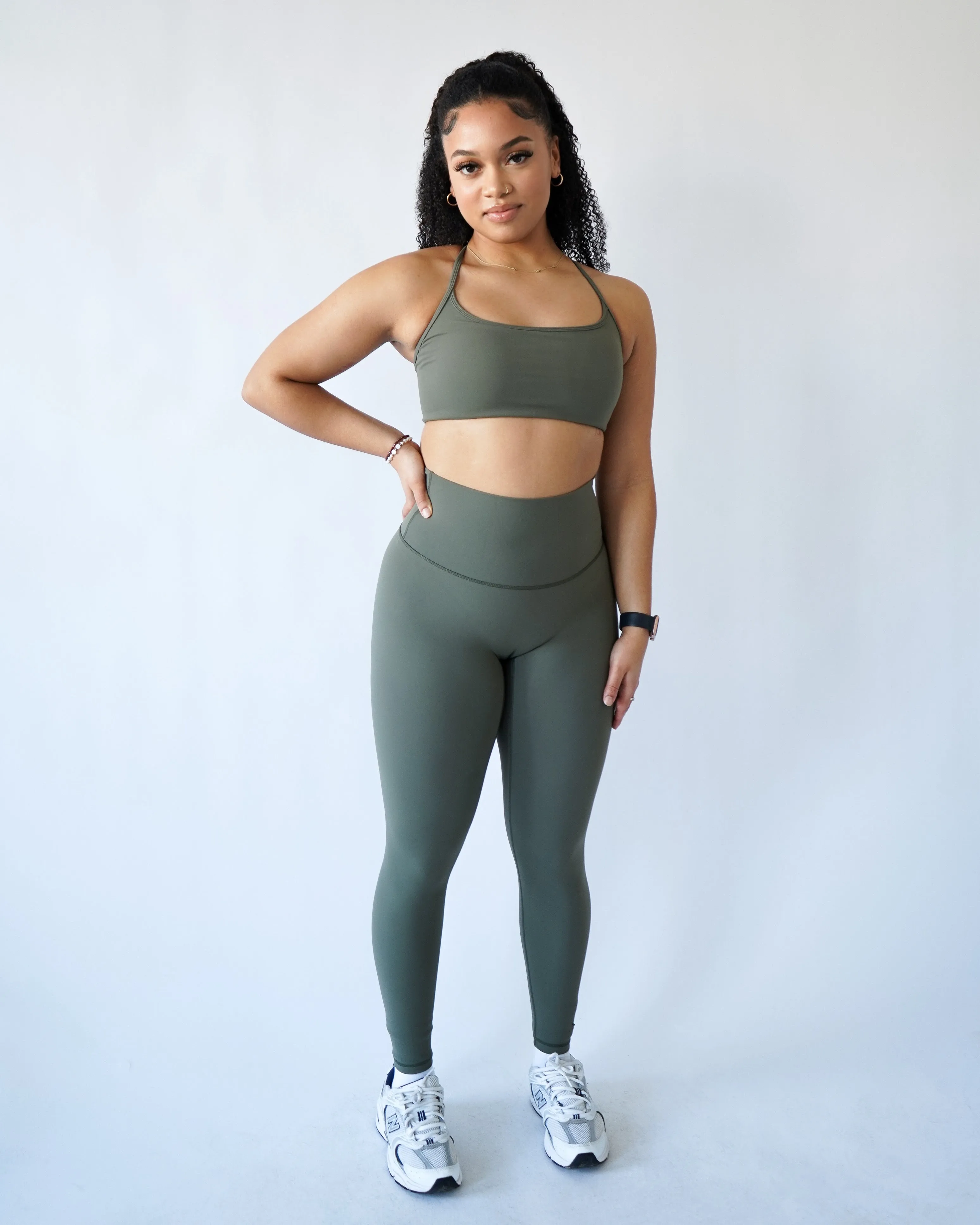 Core Sports Bra - Olive