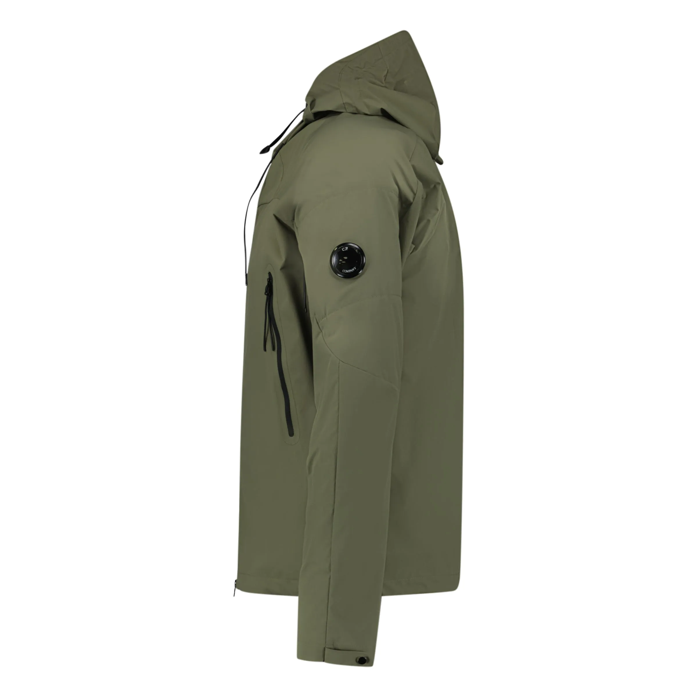 CP COMPANY PRO-TEK ARM LENS JACKET KHAKI