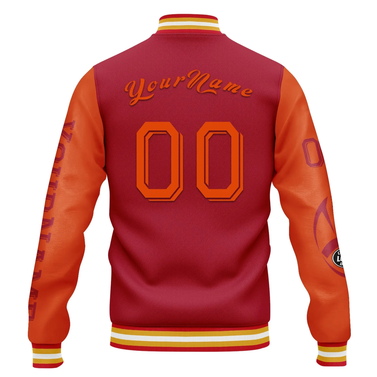 Custom Red Orange Tampa Bay Jacket and Sports Shoes Combo Offer Personalized Combo ZH-D020294-29