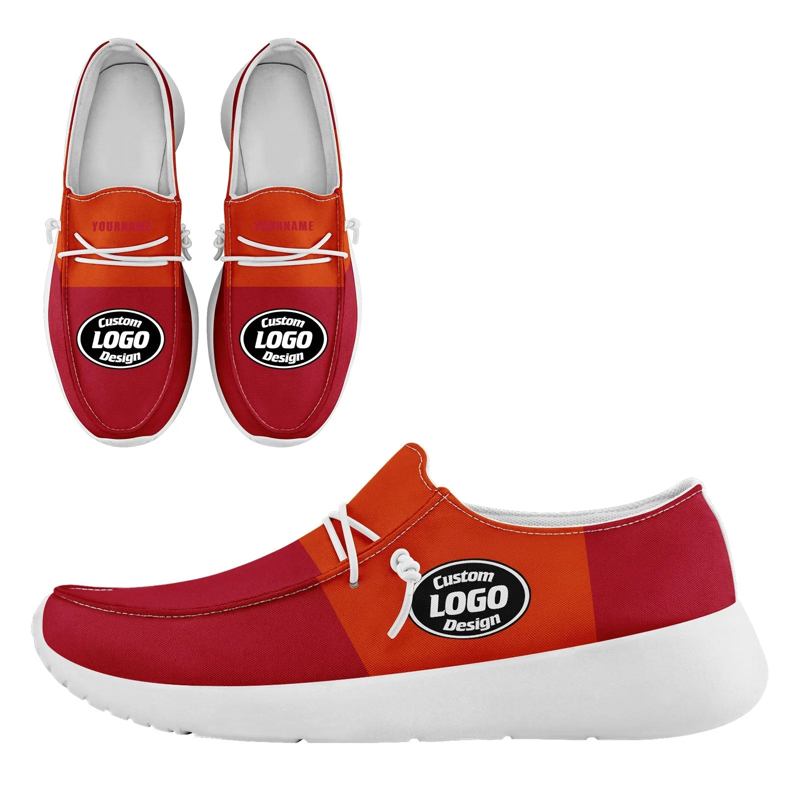 Custom Red Orange Tampa Bay Jacket and Sports Shoes Combo Offer Personalized Combo ZH-D020294-29