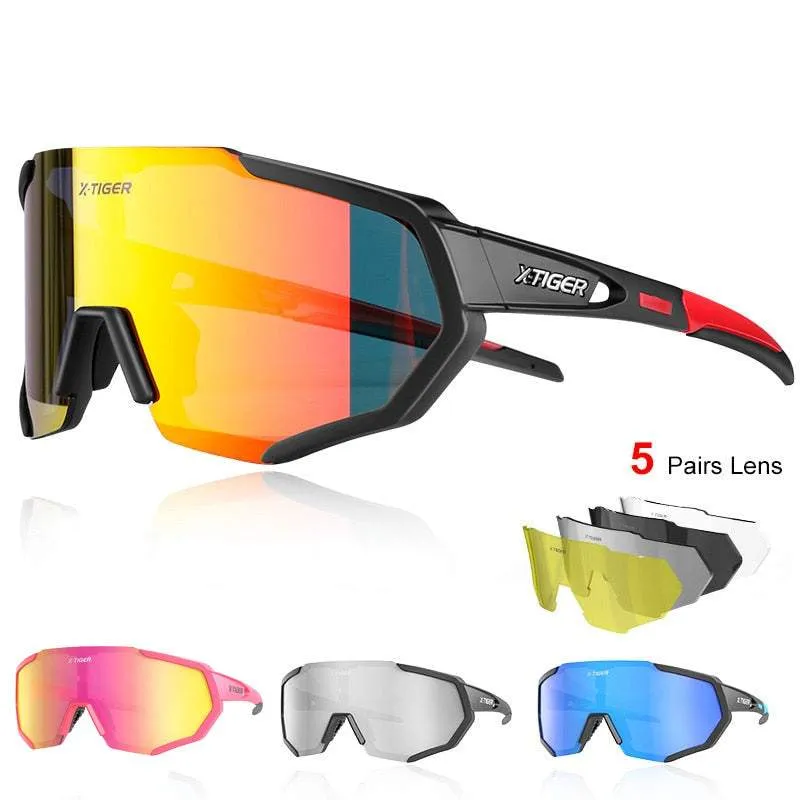 Detachable Protective Sports Glasses with 5 Lenses