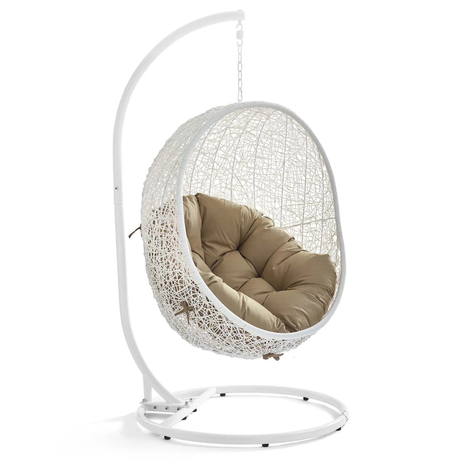 Egg Hammock Chair With Hanging Kits - Fastness Hanging Hide Outdoor Patio Swing Chair With Stand