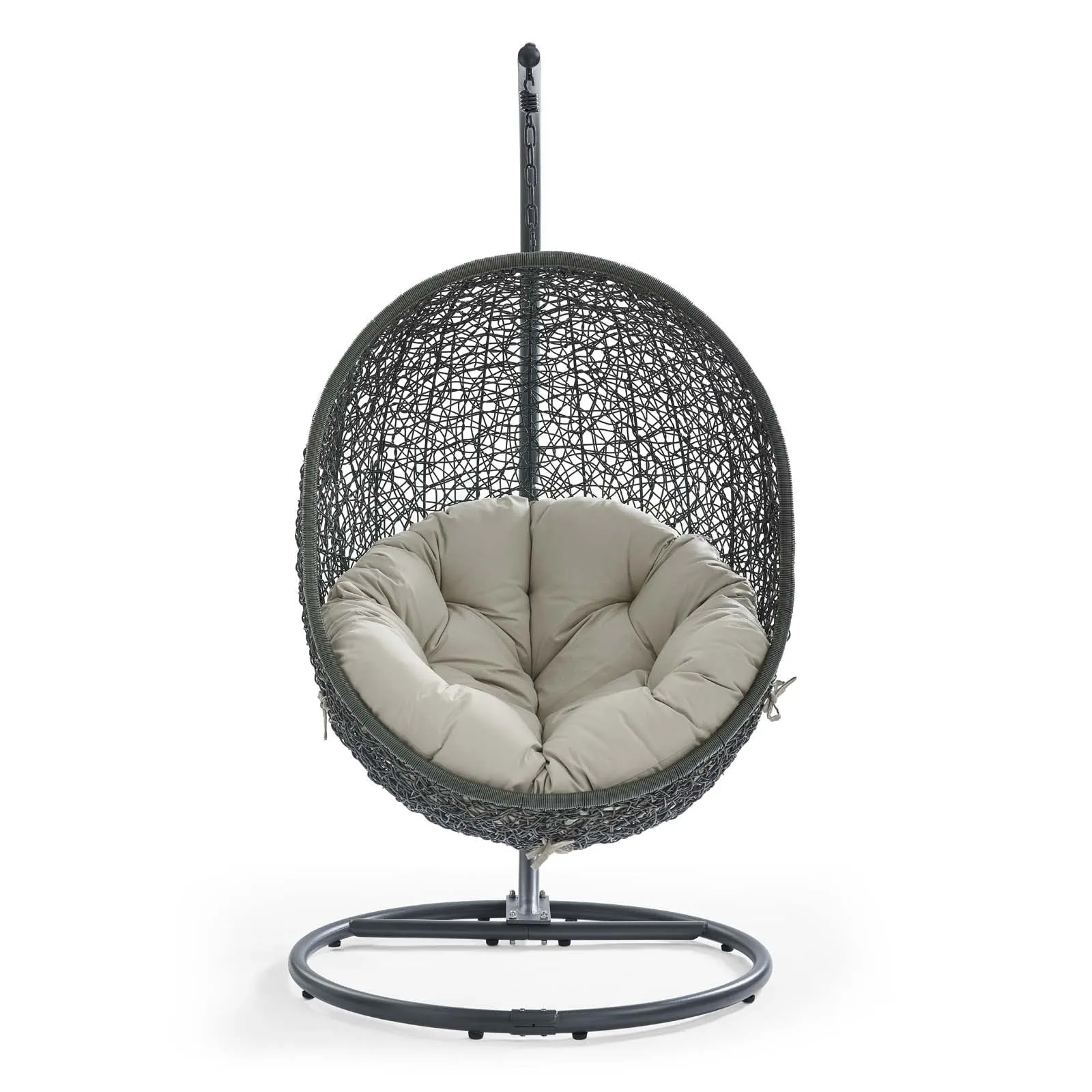 Egg Hammock Chair With Hanging Kits - Fastness Hanging Hide Outdoor Patio Swing Chair With Stand