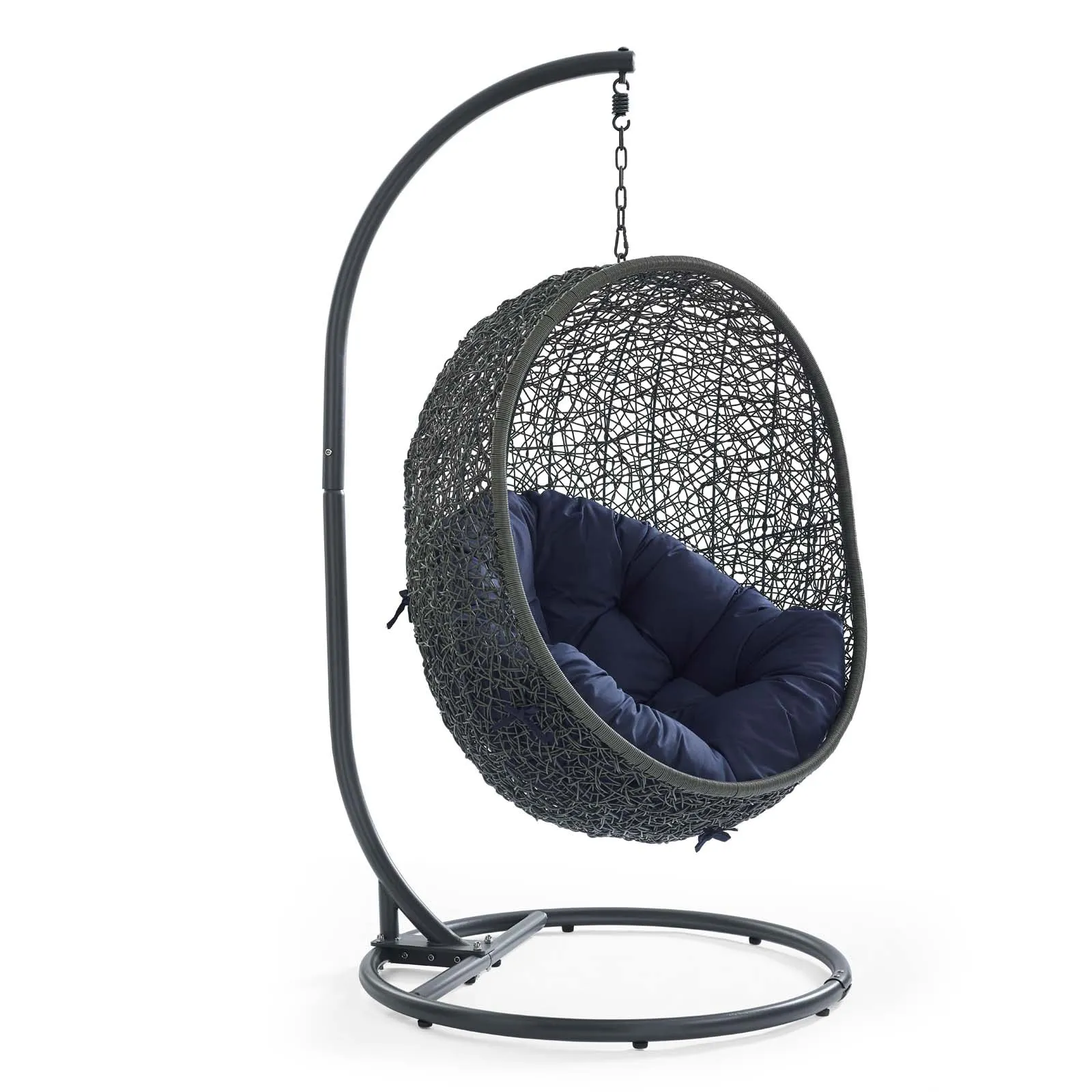 Egg Hammock Chair With Hanging Kits - Fastness Hanging Hide Outdoor Patio Swing Chair With Stand