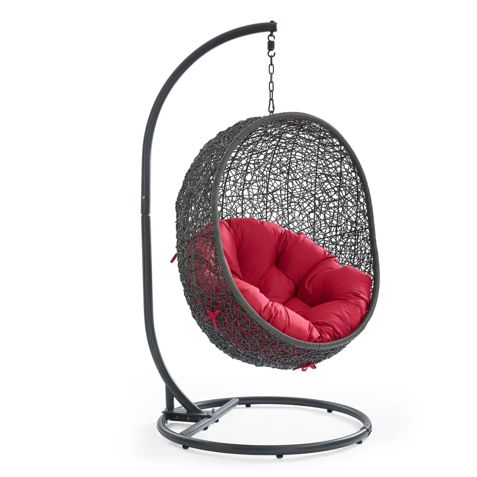 Egg Hammock Chair With Hanging Kits - Fastness Hanging Hide Outdoor Patio Swing Chair With Stand