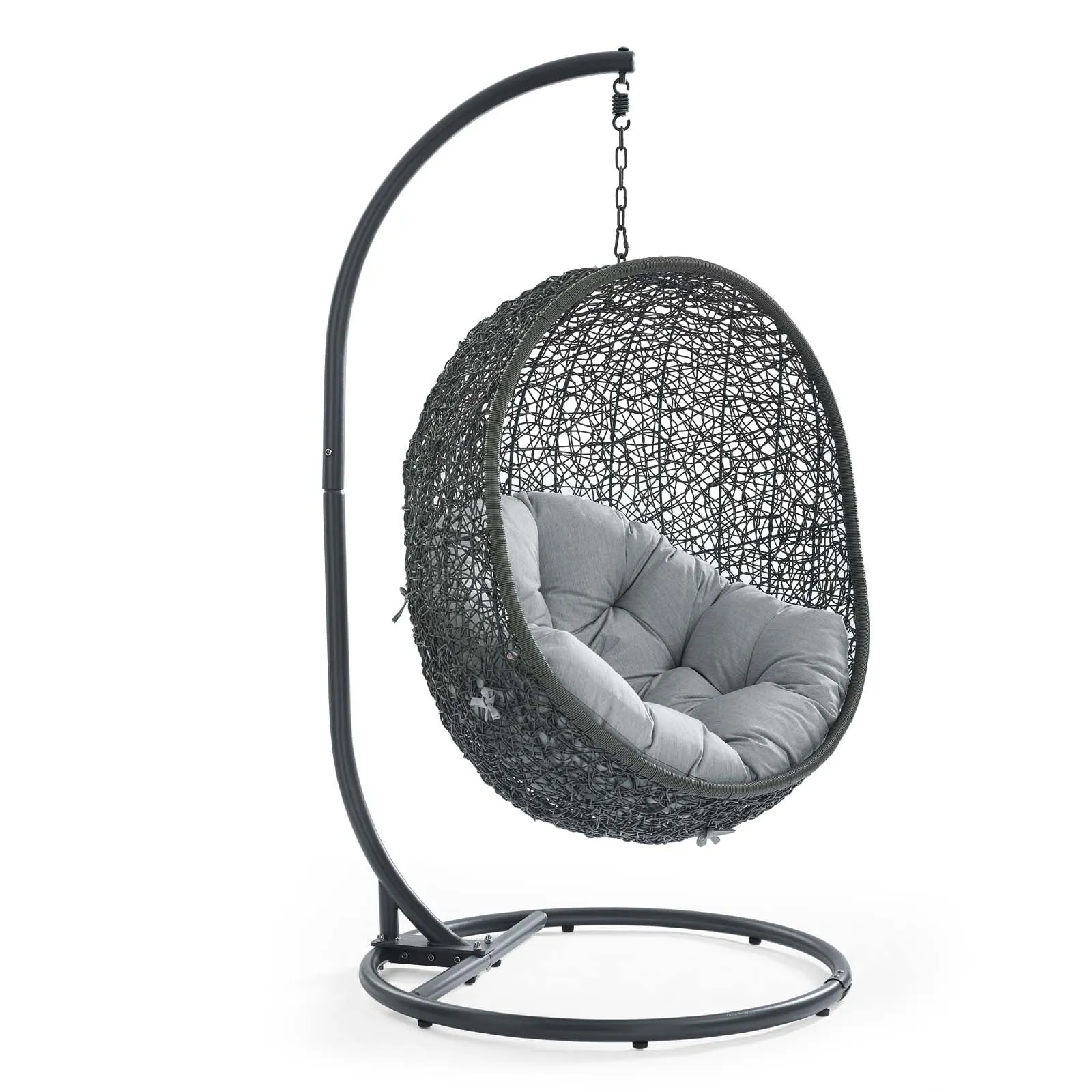 Egg Hammock Chair With Hanging Kits - Fastness Hanging Hide Outdoor Patio Swing Chair With Stand