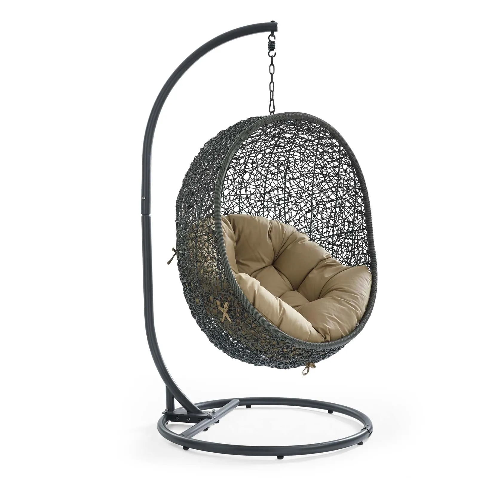 Egg Hammock Chair With Hanging Kits - Fastness Hanging Hide Outdoor Patio Swing Chair With Stand