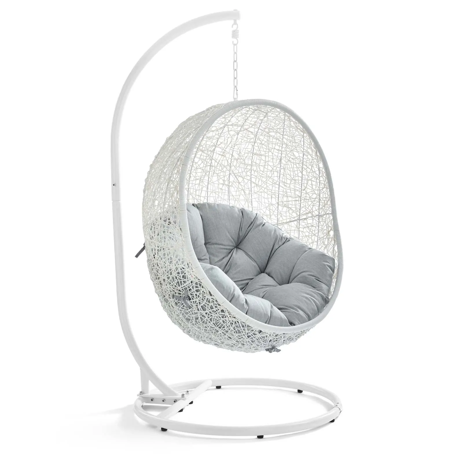 Egg Hammock Chair With Hanging Kits - Fastness Hanging Hide Outdoor Patio Swing Chair With Stand