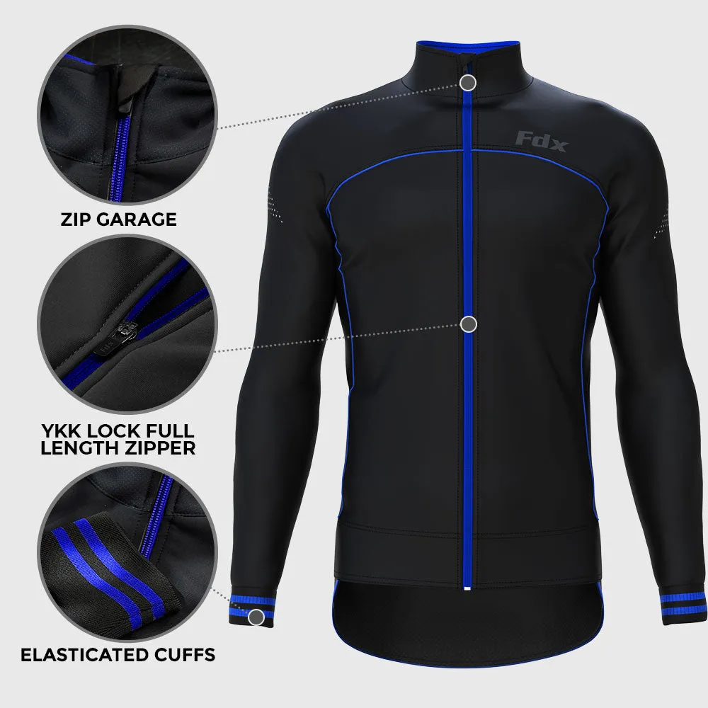 Fdx Apollux Blue Softshell Men's & Boy's Windproof Cycling Jacket