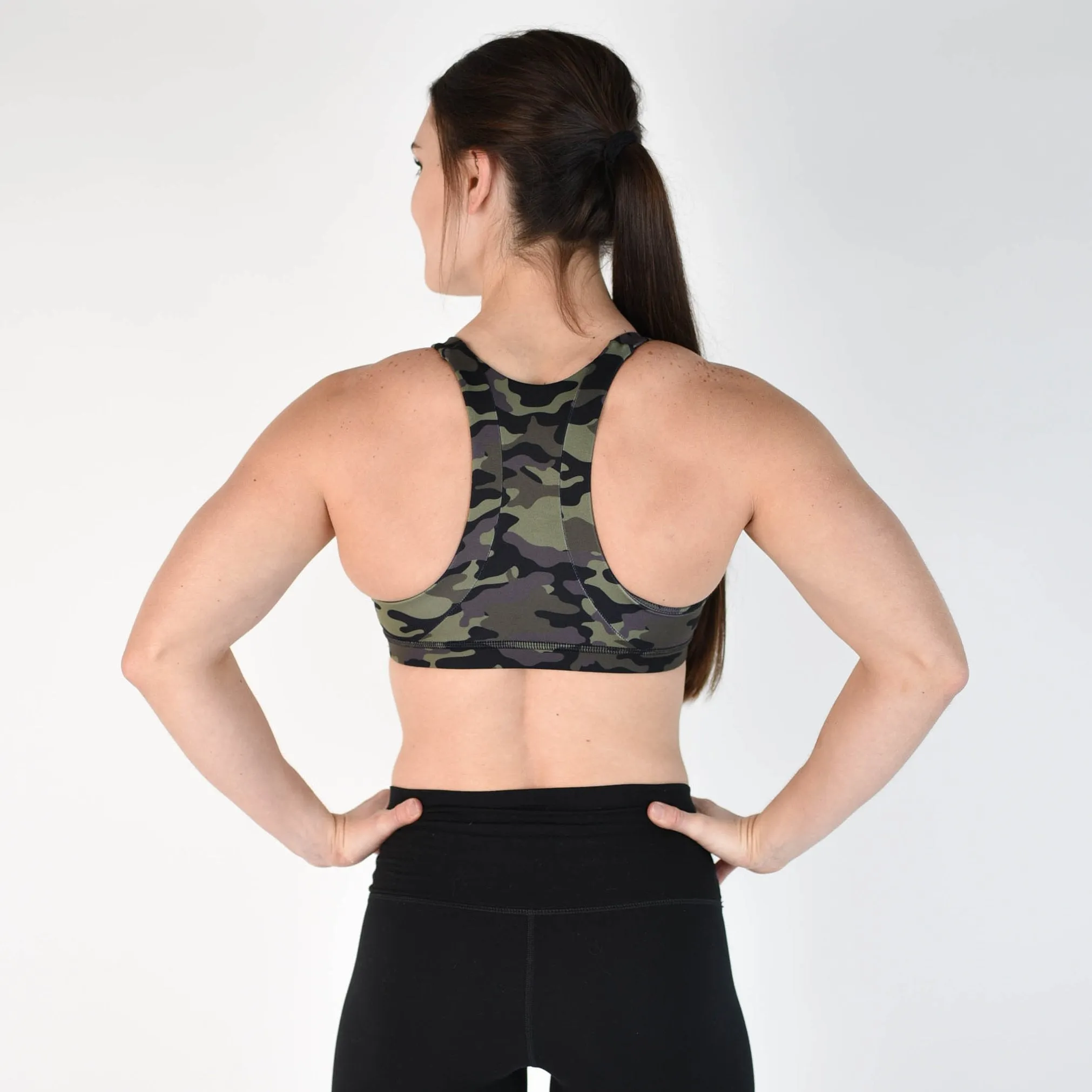 FLEO Jourdaine Sports Bra - Grapeade Camo