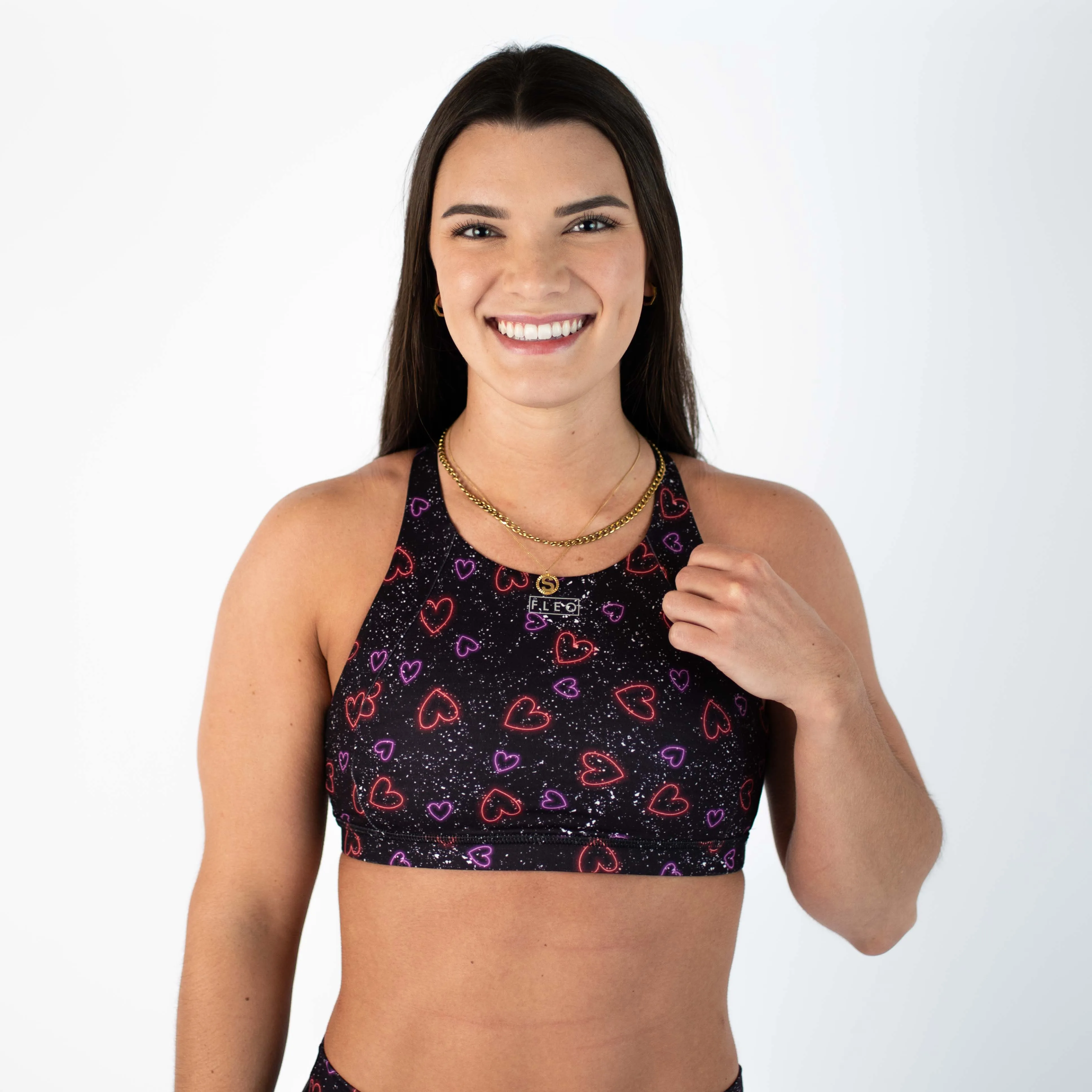 FLEO Jourdaine Sports Bra - Hearts