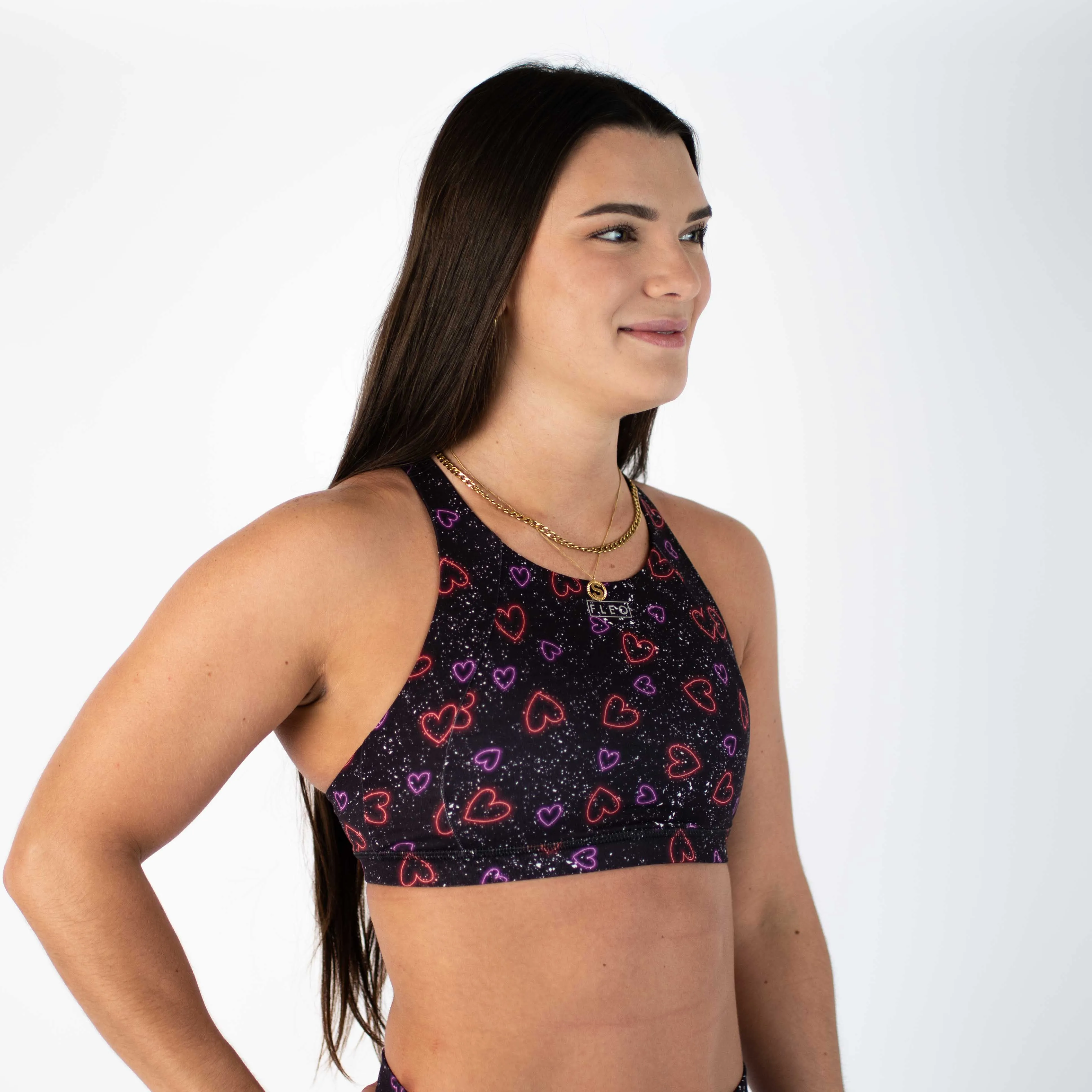 FLEO Jourdaine Sports Bra - Hearts