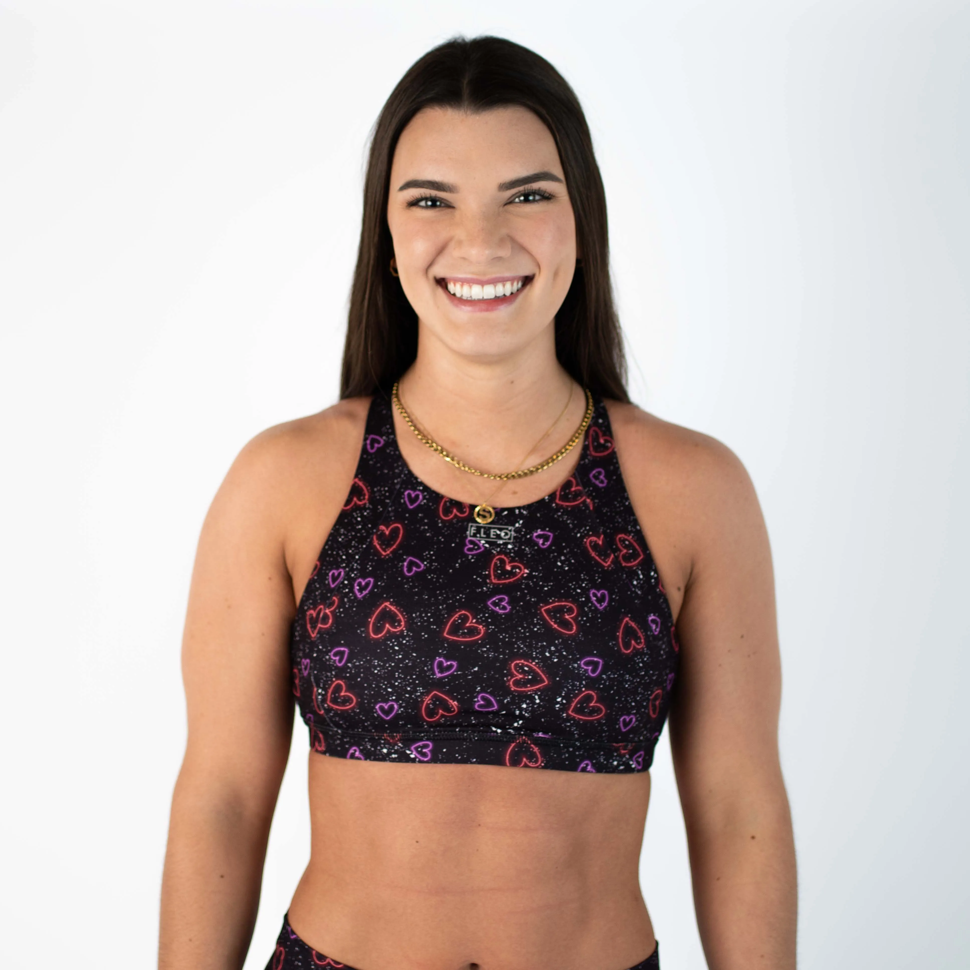 FLEO Jourdaine Sports Bra - Hearts