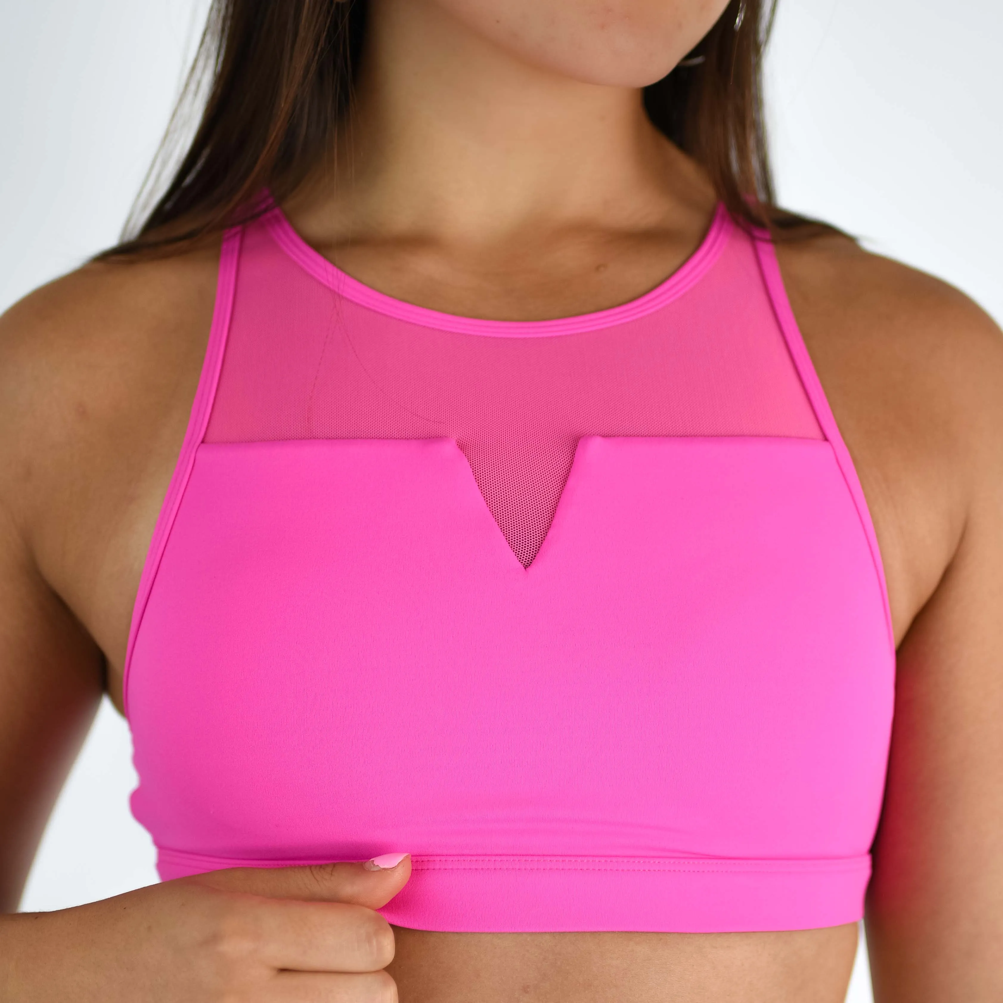 FLEO Maeve Sports Bra - Neon Pink