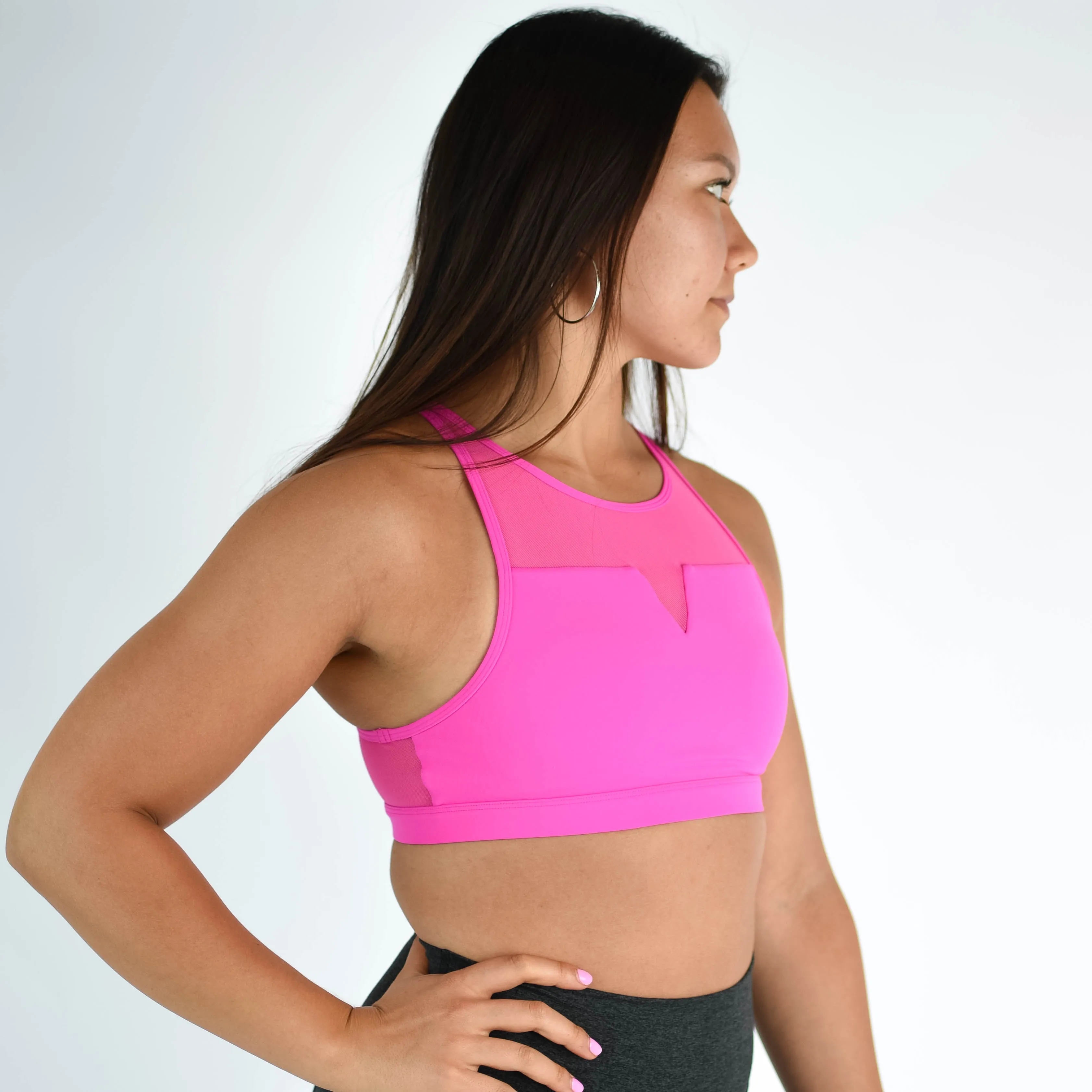 FLEO Maeve Sports Bra - Neon Pink