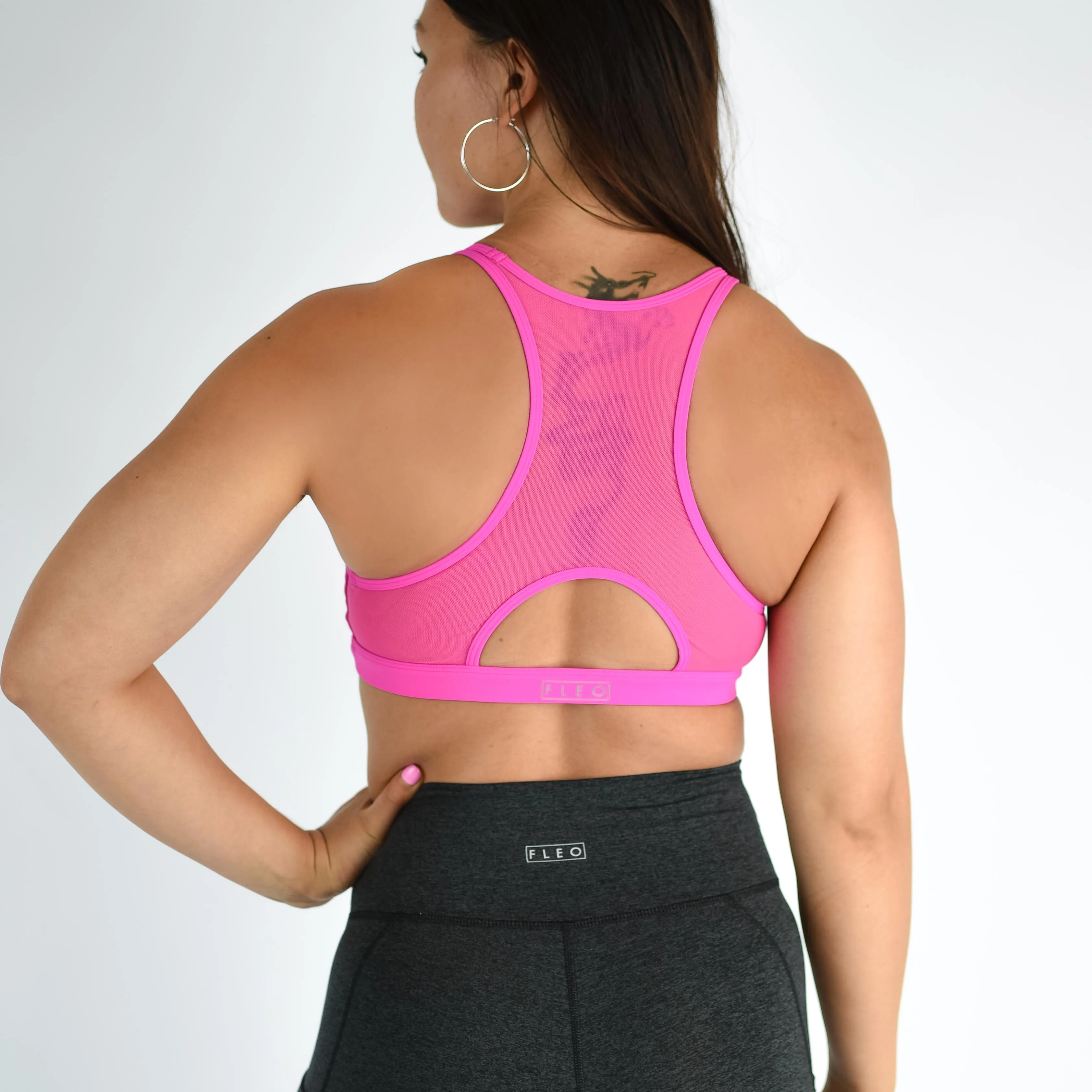 FLEO Maeve Sports Bra - Neon Pink