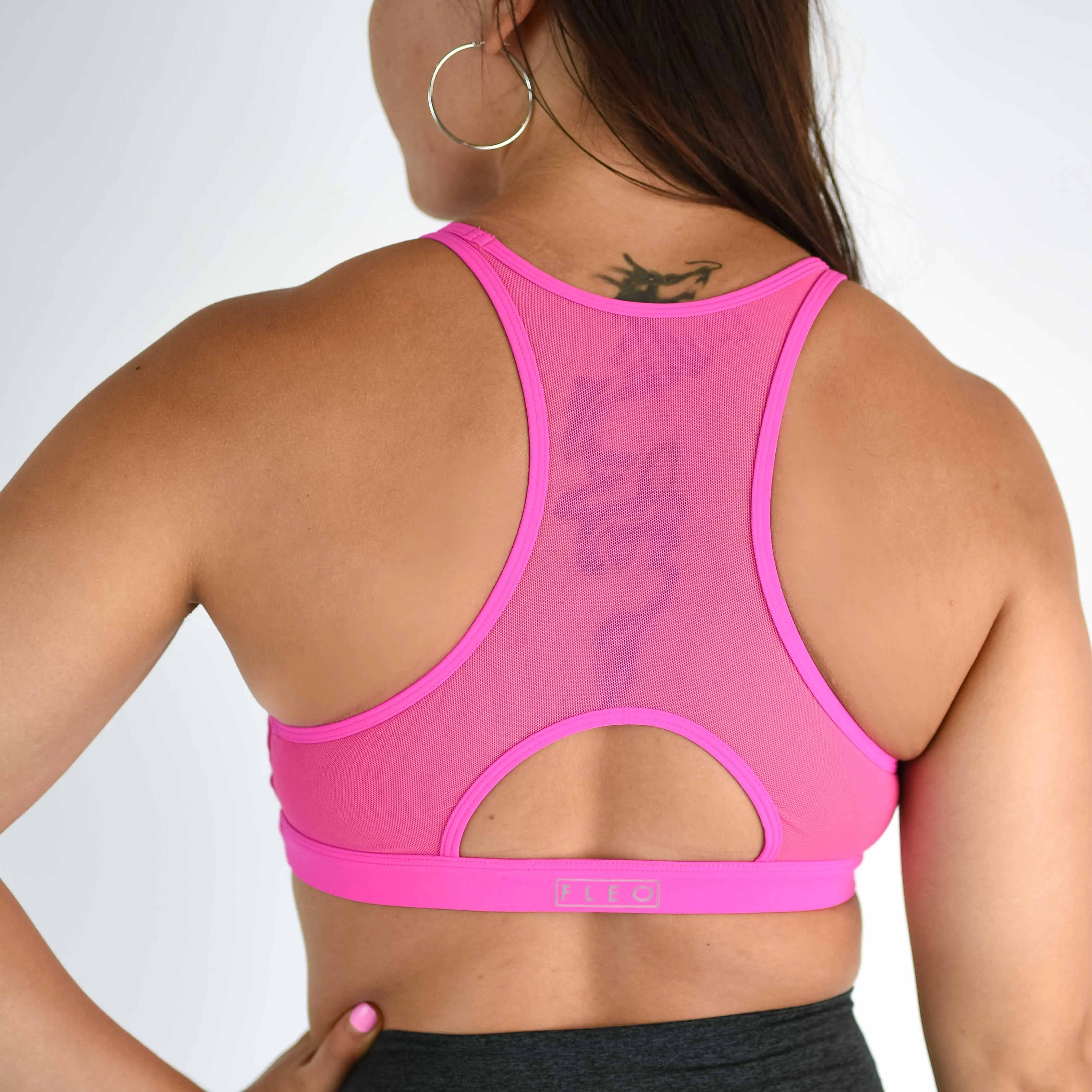 FLEO Maeve Sports Bra - Neon Pink