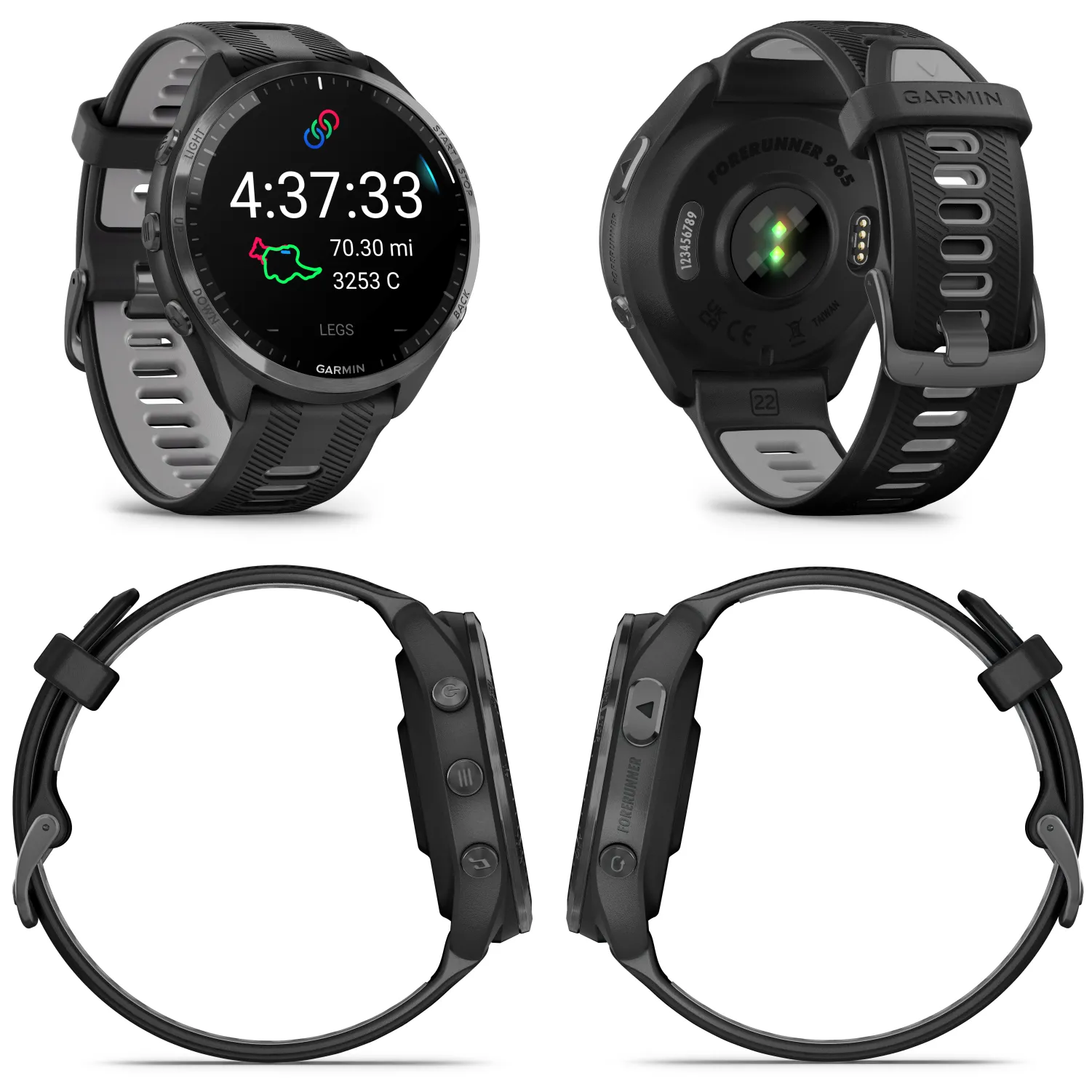 Garmin Forerunner 965 Premium GPS Running and Triathlon Titanium Smartwatch