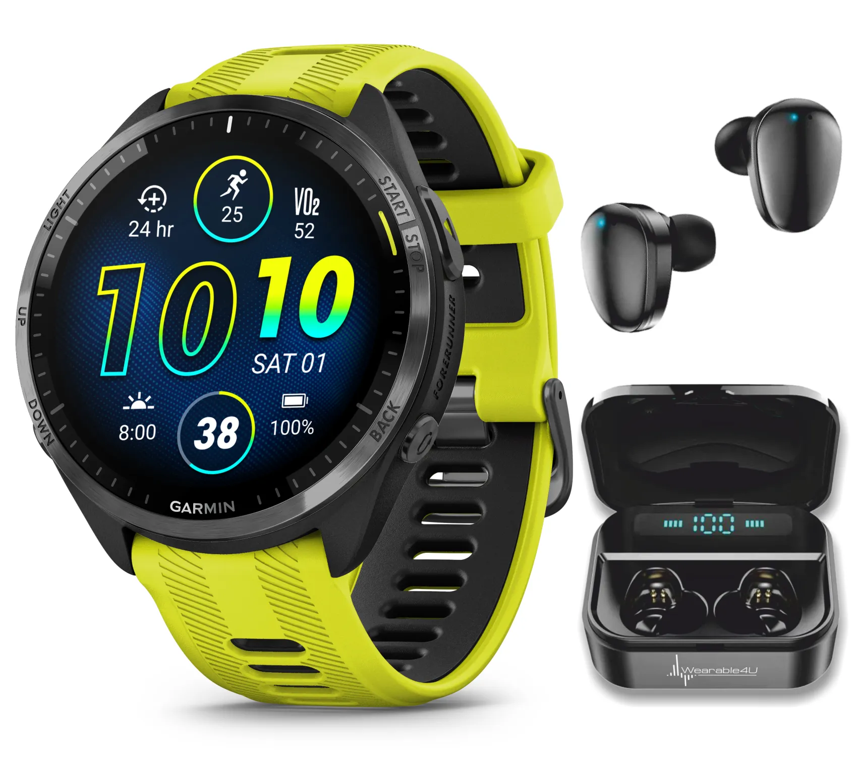 Garmin Forerunner 965 Premium GPS Running and Triathlon Titanium Smartwatch