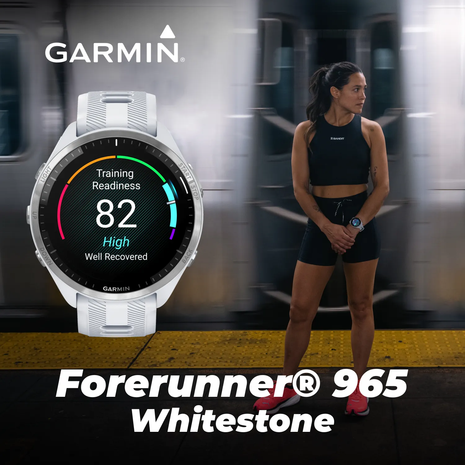 Garmin Forerunner 965 Premium GPS Running and Triathlon Titanium Smartwatch