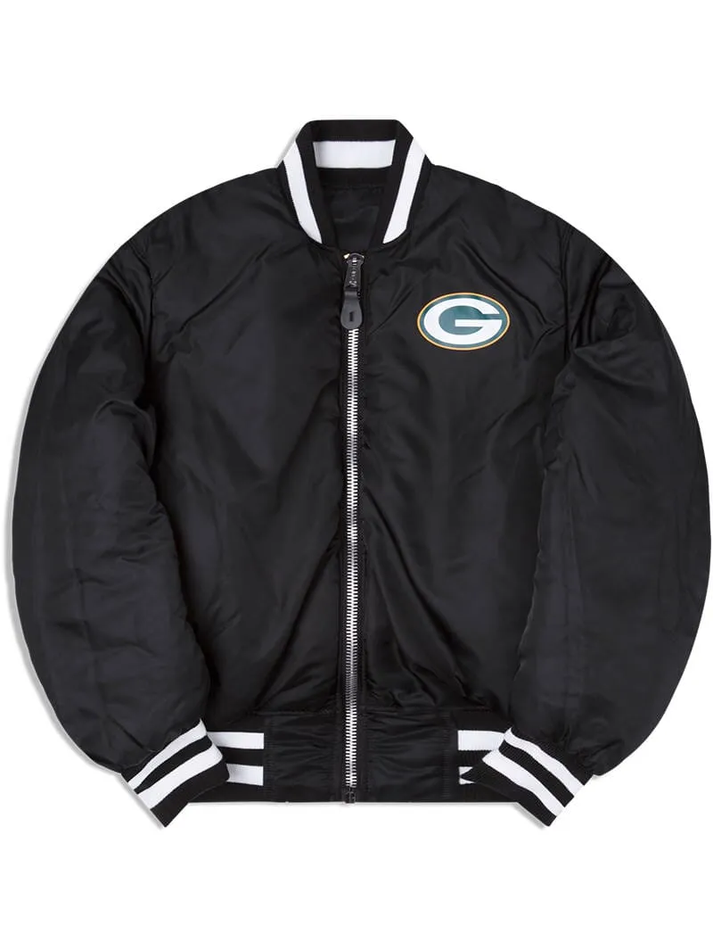 GREEN BAY PACKERS X ALPHA X NEW ERA MA-1 BOMBER JACKET