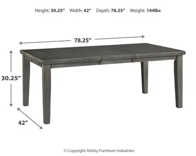 Hallanden Dining Table and 4 Chairs and Bench with Storage