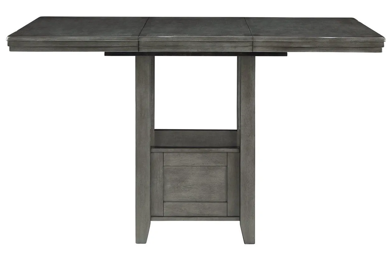 Hallanden Gray Counter Height Dining Extension Table