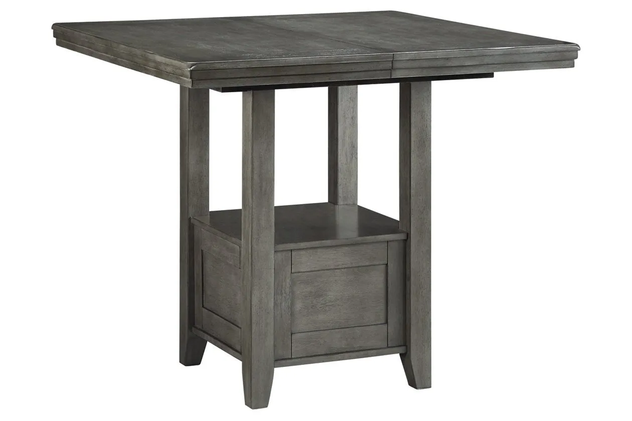 Hallanden Gray Counter Height Dining Extension Table