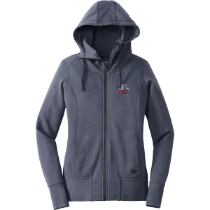 Hartford Jr. Wolfpack New Era Ladies Tri-Blend Fleece Full-Zip Hoodie